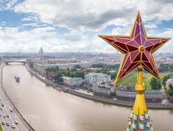 В Сети появилась панорамная съемка Кремля, снятая с вертолета