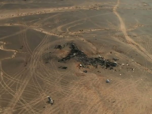 Первые кадры с места крушения самолета А-321 в Египте, снятые с воздуха, появились в Сети (видео)