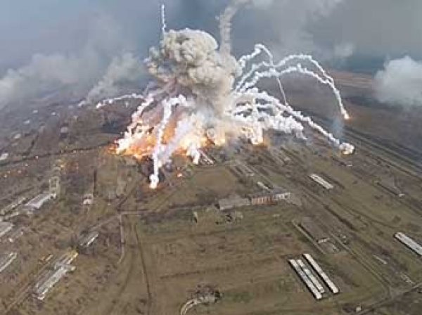 Следствие: пожар на складе боеприпасов на Украине устроили с помощью беспилотников