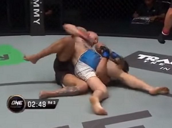 На YouTube попало ВИДЕО, как боец MMA нокаутировал соперника запрещенным ударом