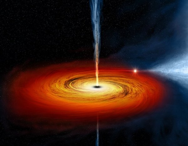 NASA: черную дыру покинул неизвестный гигантский объект