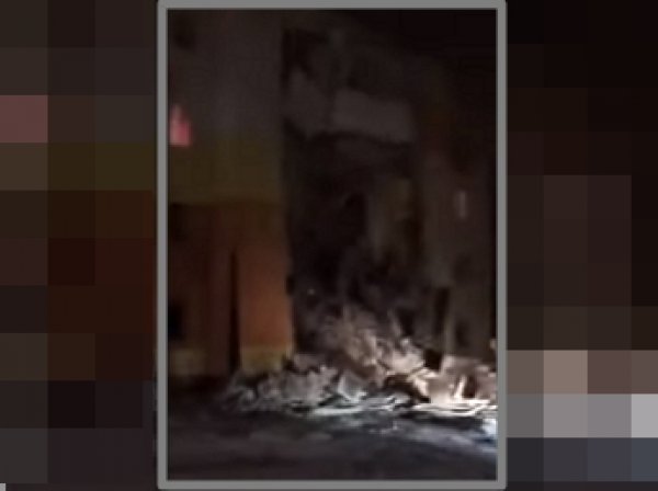 Взрыв газа под Белгородом: момент обрушения жилого дома попал на видео