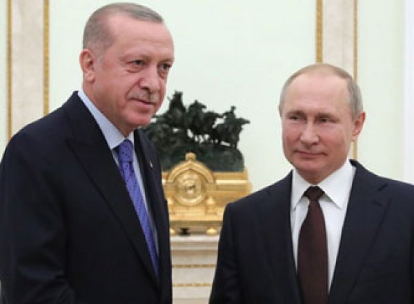 Путин и Эрдоган встретились на фоне скульптуры о разгроме турок в 1878 году (ФОТО)