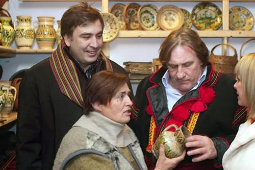 Депардье, Ющенко и Саакашвили сообразили на троих