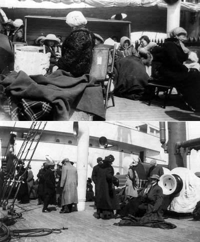 Сколько погибших на титанике и сколько выжило. 1912 Спасение пассажиров Титаника Карпатией. Фото пассажиров Титаника 1912. Фото жертвы Титаника 1912.