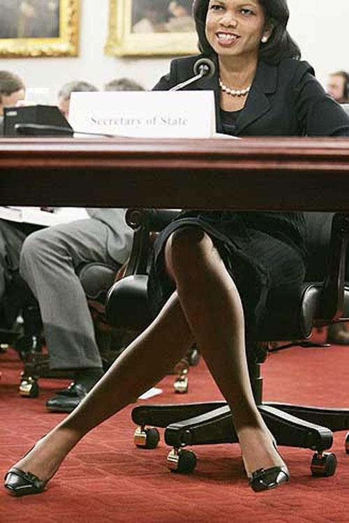 Госсекретарь США Кондолиза Райс на слушаниях в палате представителей по ино...