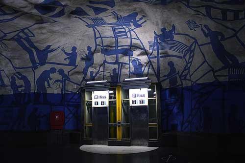Метро в Стокгольме – музей под землей