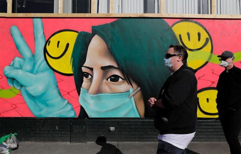 17 произведений стрит-арта по теме CoVid-19
