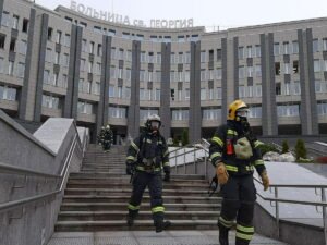 Пожар в больнице в Санкт-Петербурге