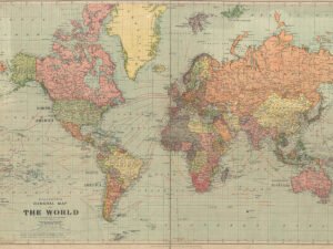 Карта мира 1922 года