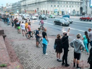 Цепь солидарности в Минске