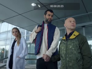 Ургант и Гудков усыновили Хрусталева в пародии