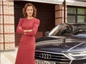 Audi разорвала контракт с Собчак из-за ее сообщения в Instagram