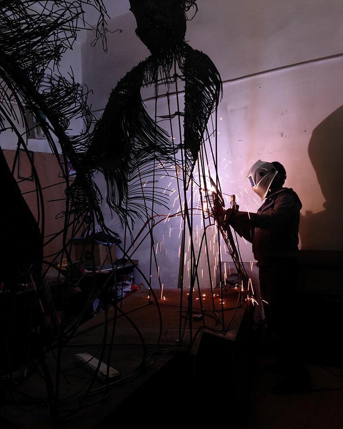 Проволочные скульптуры Дариуса Хулеа