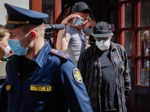 Ефремов в суде после аварии