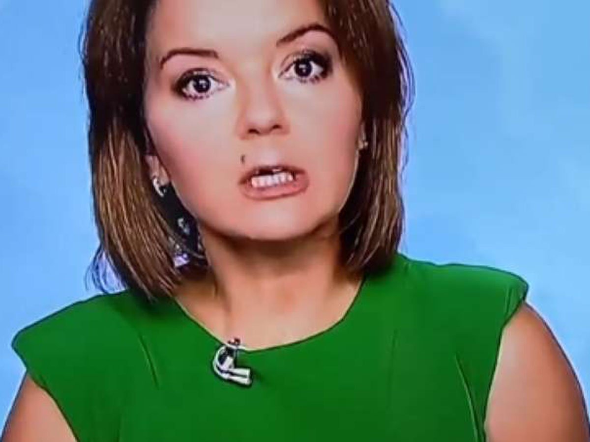 Украинская телеведущая маричка падалка осталась без зуба в эфире