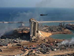 Взрыв в Бейруте с космоса