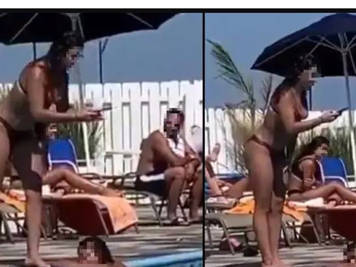 Обнаженная женщина в бассейне разозлила пользователей сети 