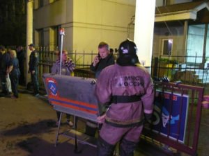 Пожар в наркологической клинике в Красноярске