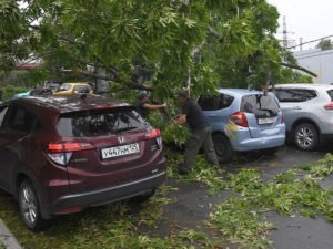 Ураган во Владивостоке