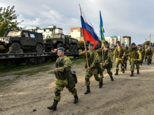 Псковские десантники прибыли на учения в Беларусь