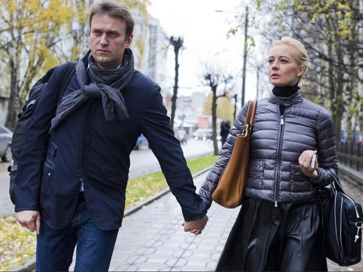 Навальный с женой Юлией