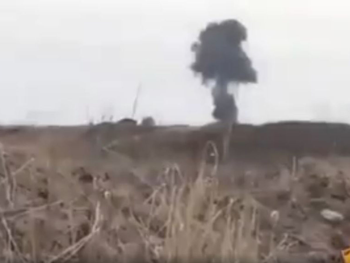 видео уничтожения самолета Азербайджана