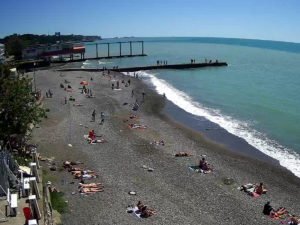 Пляж в Сочи