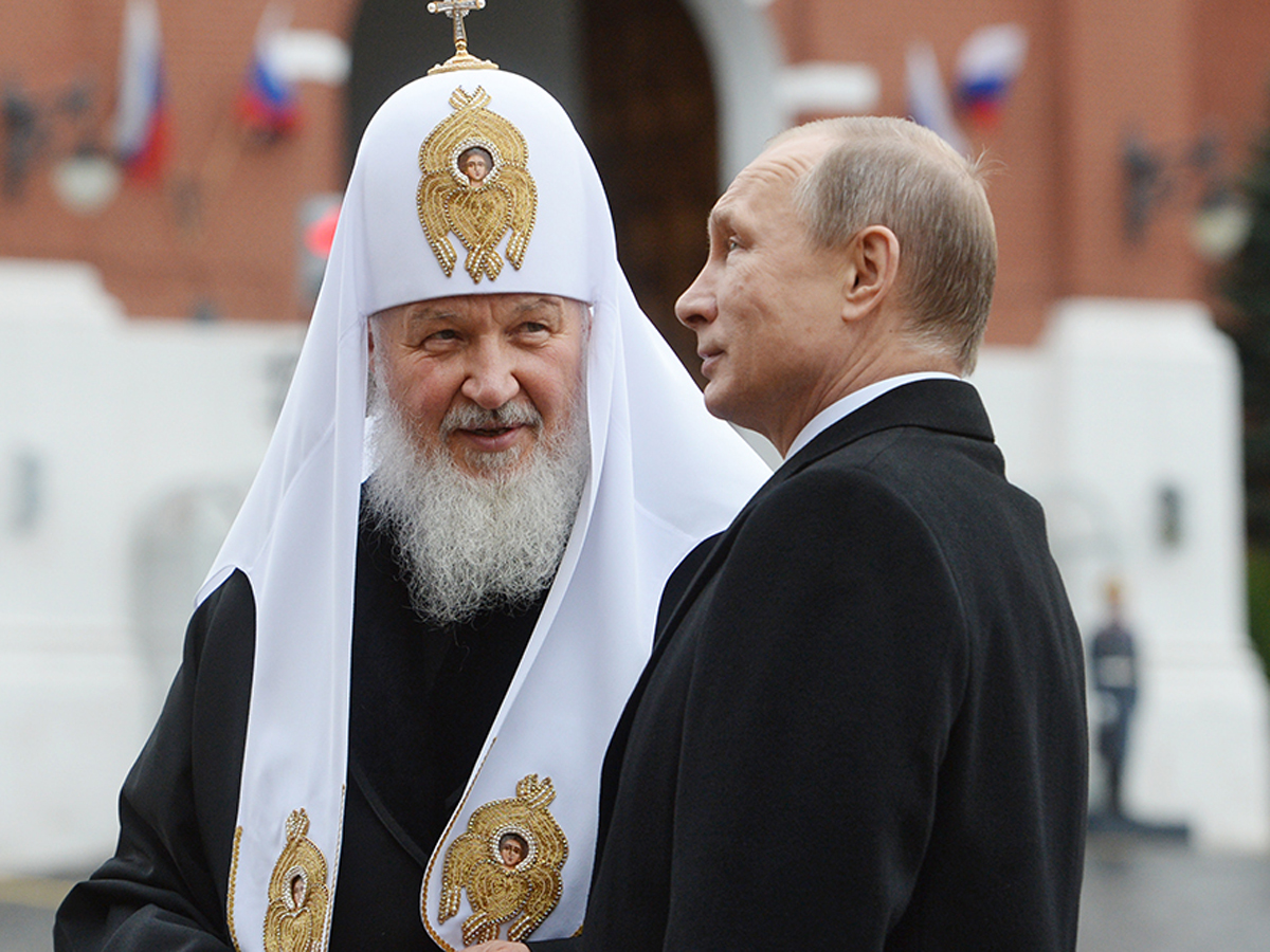 Президент Путин и патриарх Кирилл 