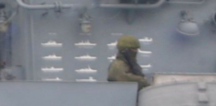 Отметки кораблей НАТО на российском фрегате