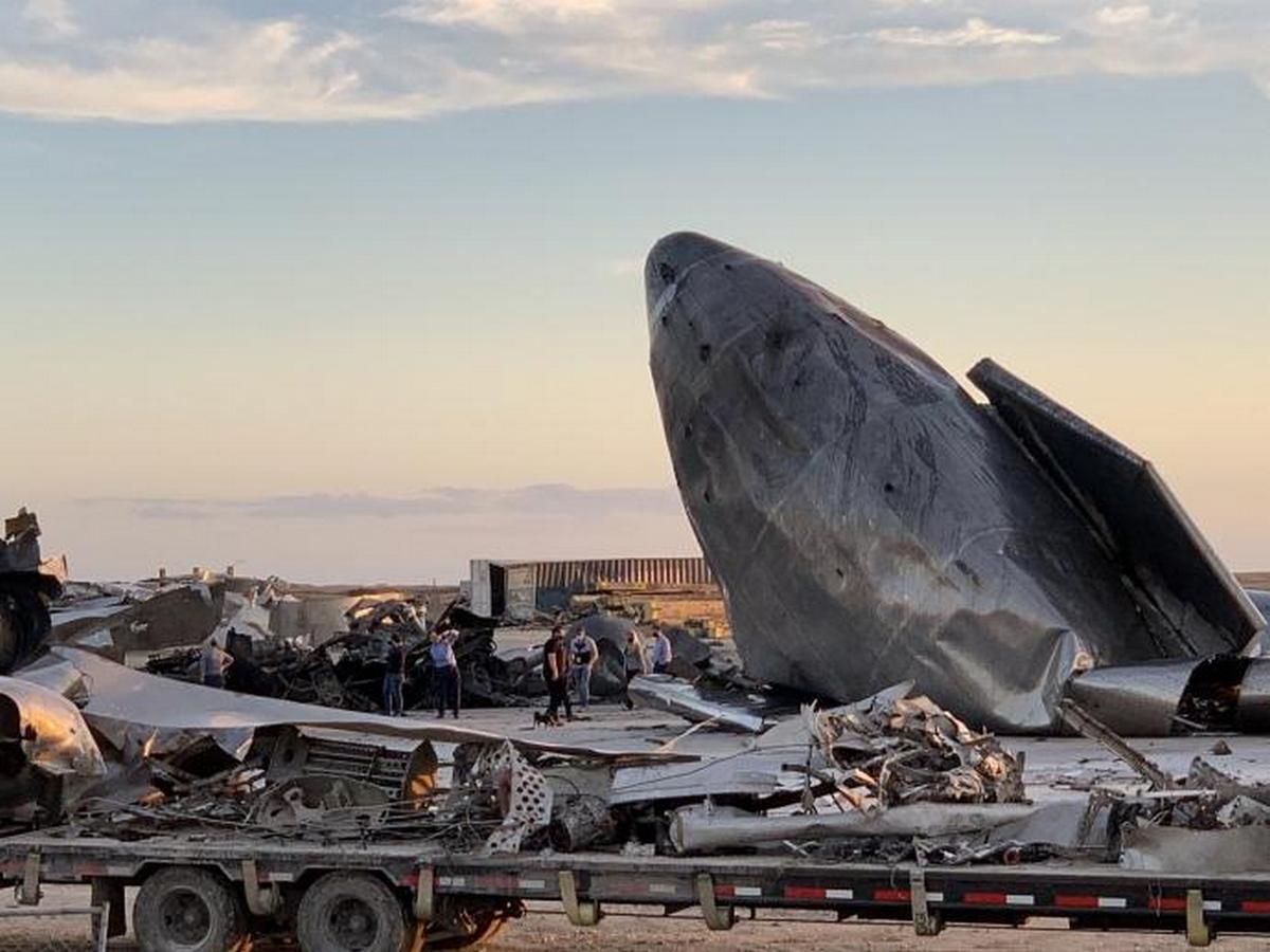 Видео взрыва корабля Starship