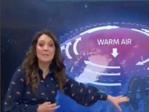 Ведущая прогноза погоды оговорилась и назвала непогоду 