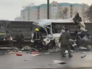 ДТП с военными авобусами