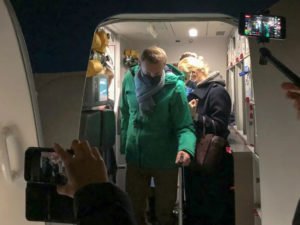 Алексей Навальный в самолете