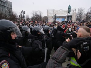 Протесты в Москве