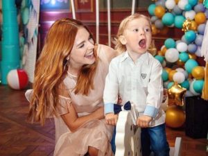 Наталья Подольская с сыном Темой