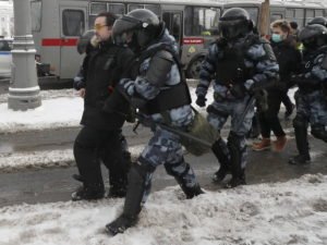 Акции протеста в России 31 января