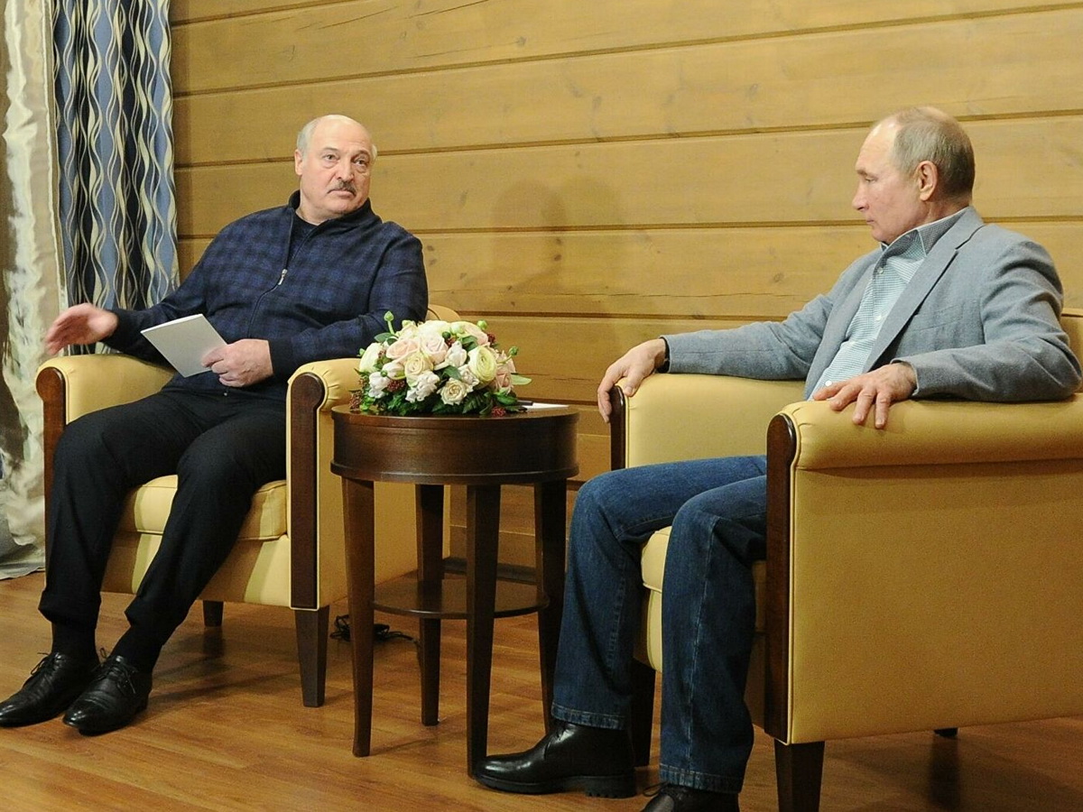 Путин и Лукашенко в Красной Поляне