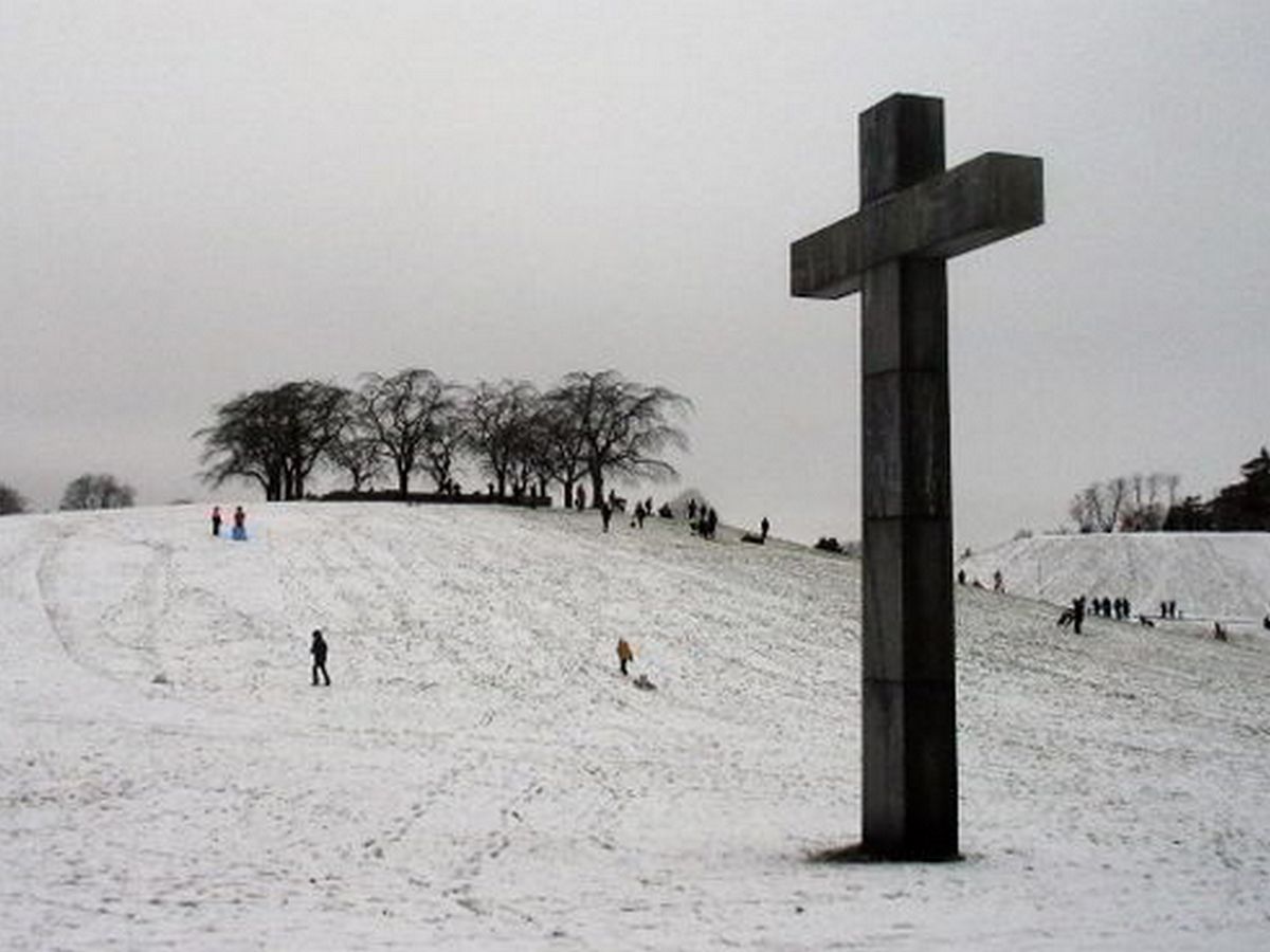 Власти Стокгольма запретили горожанам кататься на санках на кладбище