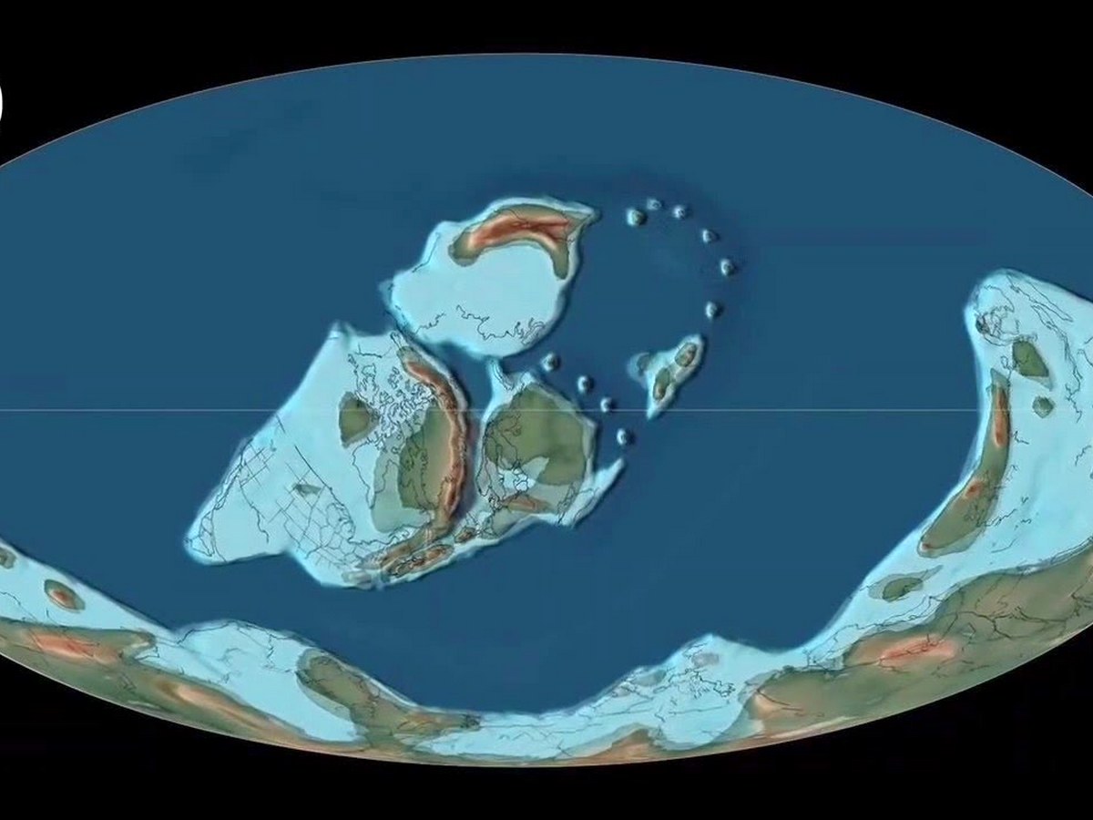 Изменения материков Земли за миллиарды лет показали в коротком ролике