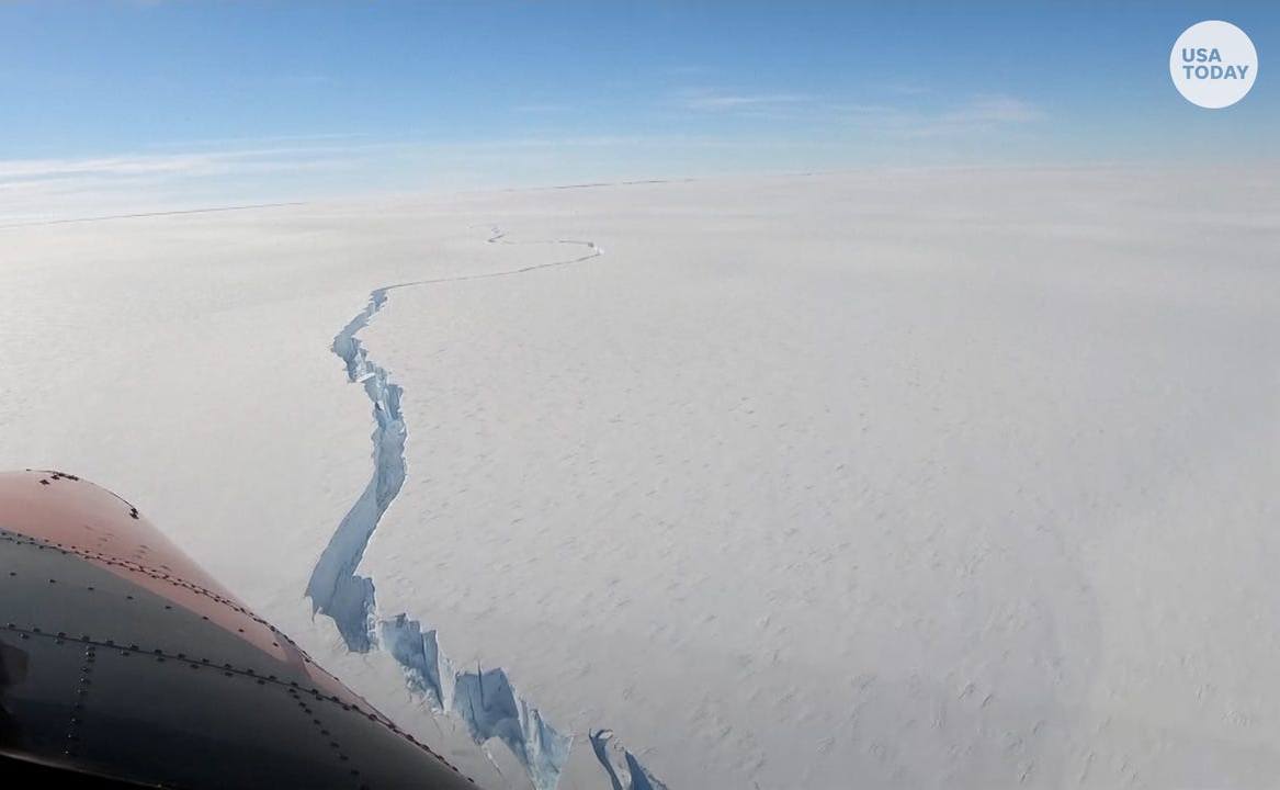 Гигантский айсберг получил имя и собрал около 4 млн просмотров