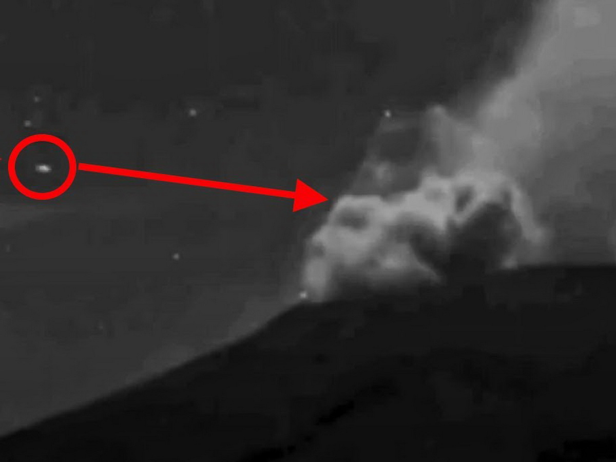 НЛО в вулкане Попокатепетль