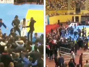 Турнир по дзюдо отменили из-за массовой драки с участием спортсменов и зрителей