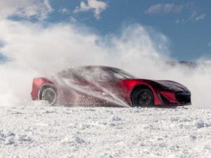 Зимние испытания электрокара Drako GTE сняли на видео