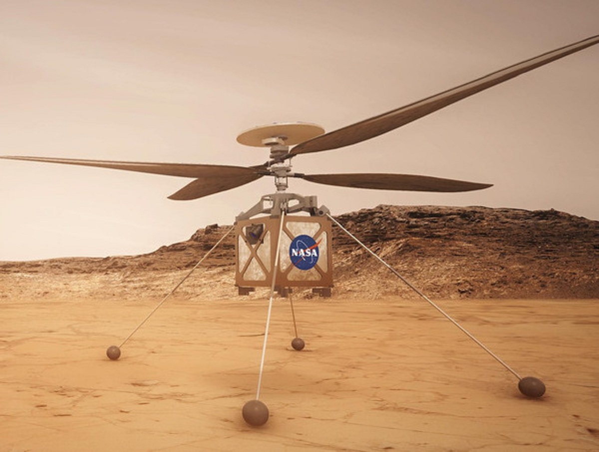 NASA опубликовало видео первого полета вертолета на Марсе