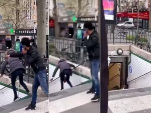 Мужчину депортировали из страны за толкотню в метро