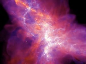 Ученые показали на компьютерной модели рождение звезды