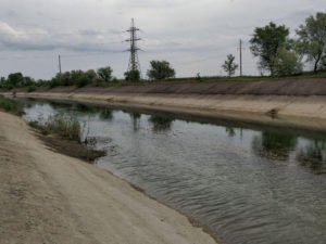 Украина Северо-Крымский канал заполняется водой