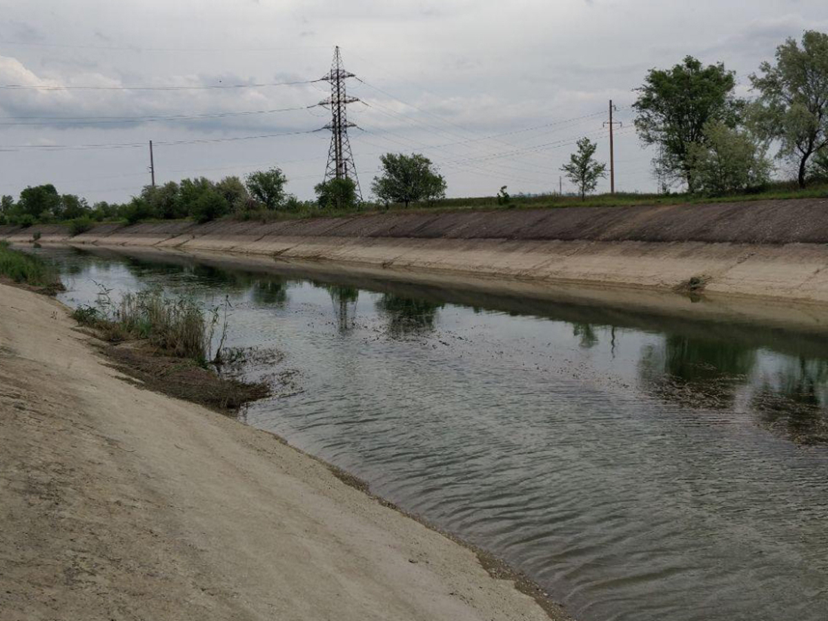 Украина Северо-Крымский канал заполняется водой