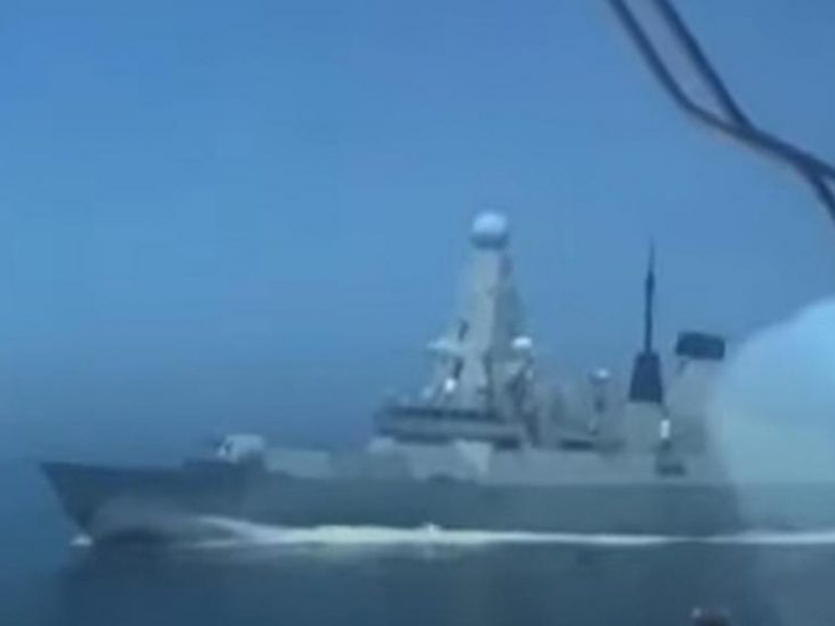 ФСБ видео с британским эсминцем
